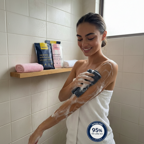 Serviette Exfoliante Japonaise | Peau Douce & Radieuse