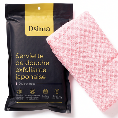 Serviette Exfoliante Japonaise | Peau Douce & Radieuse