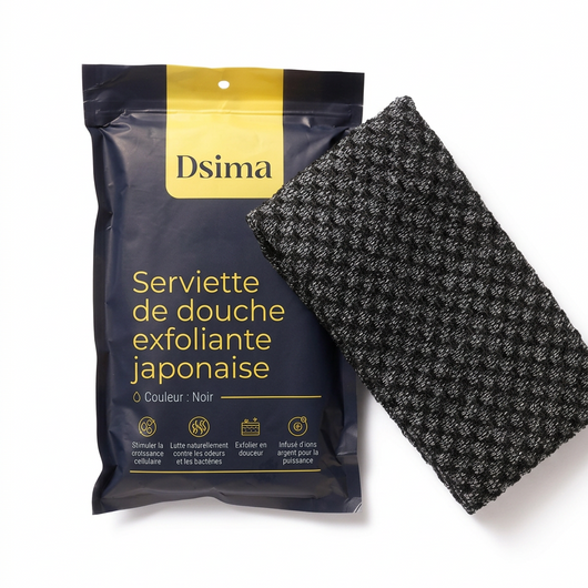 Serviette Exfoliante Japonaise | Peau Douce & Radieuse