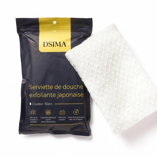Serviette Exfoliante Japonaise | Peau Douce & Radieuse