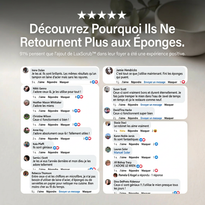LuxScrub™ L'éponge qui ne raye pas (et ne pue jamais)