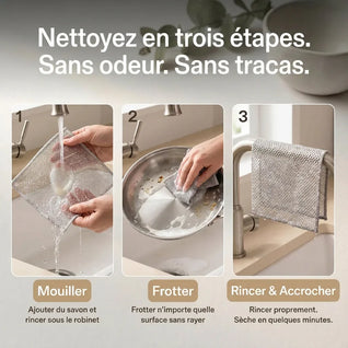 LuxScrub™ L'éponge qui ne raye pas (et ne pue jamais)